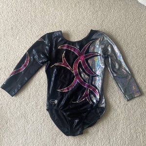 Zone Gymnastics Competition Leotard with 3/4 length sleeves